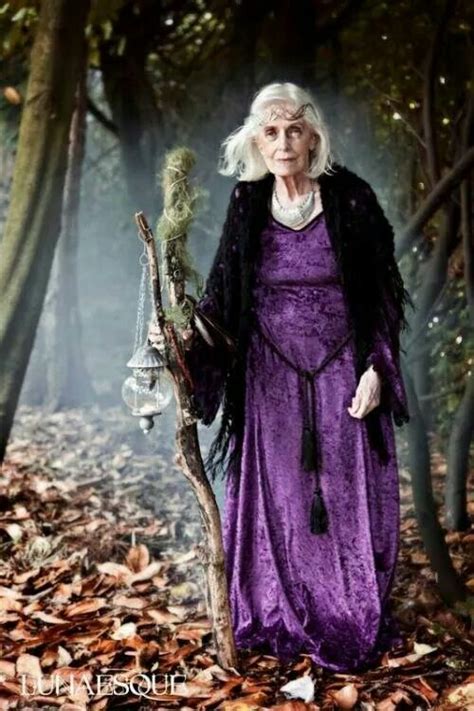 Elderly crone witch outfit